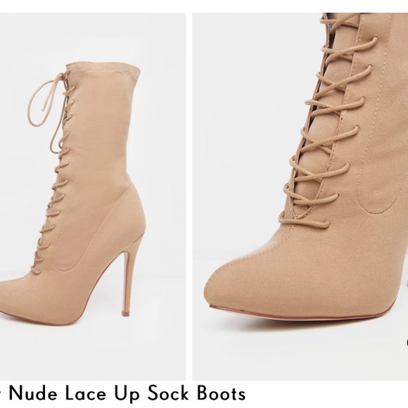 Pretty Little Thing Sock Booties - Picture 2 of 3